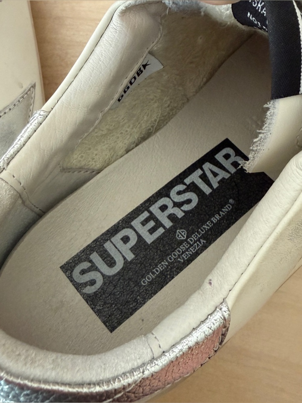 Golden Goose Hi Star platform sneakers silver star - Picture 14 of 17